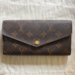 Louis Vuitton Brown and Tan Monogram Wallet
